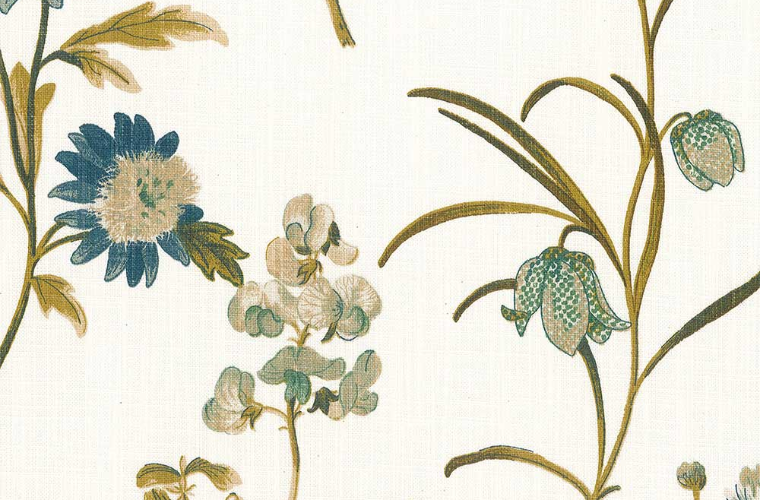 Basford Brands BOTANICAL 137CM UNC TEAL UNCOATED basford-brands-botanical-137cm-unc-teal-uncoated
